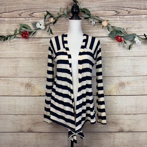 Splendid Sweaters - Splendid by Madewell Striped Cardigan Size Large